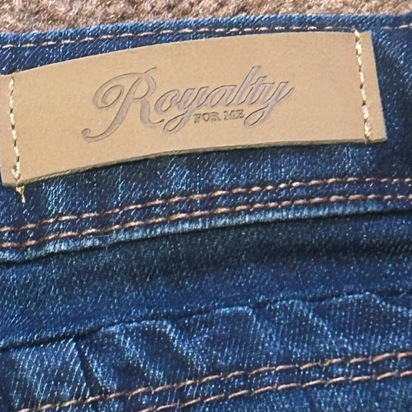 Royalty For Me Womens Dark Wash Denim Short Shorts. Size 14 - Picture 5 of 10